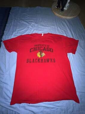 Chicago Blackhawks Property of Chicago Blackhawk Red T-Shirt